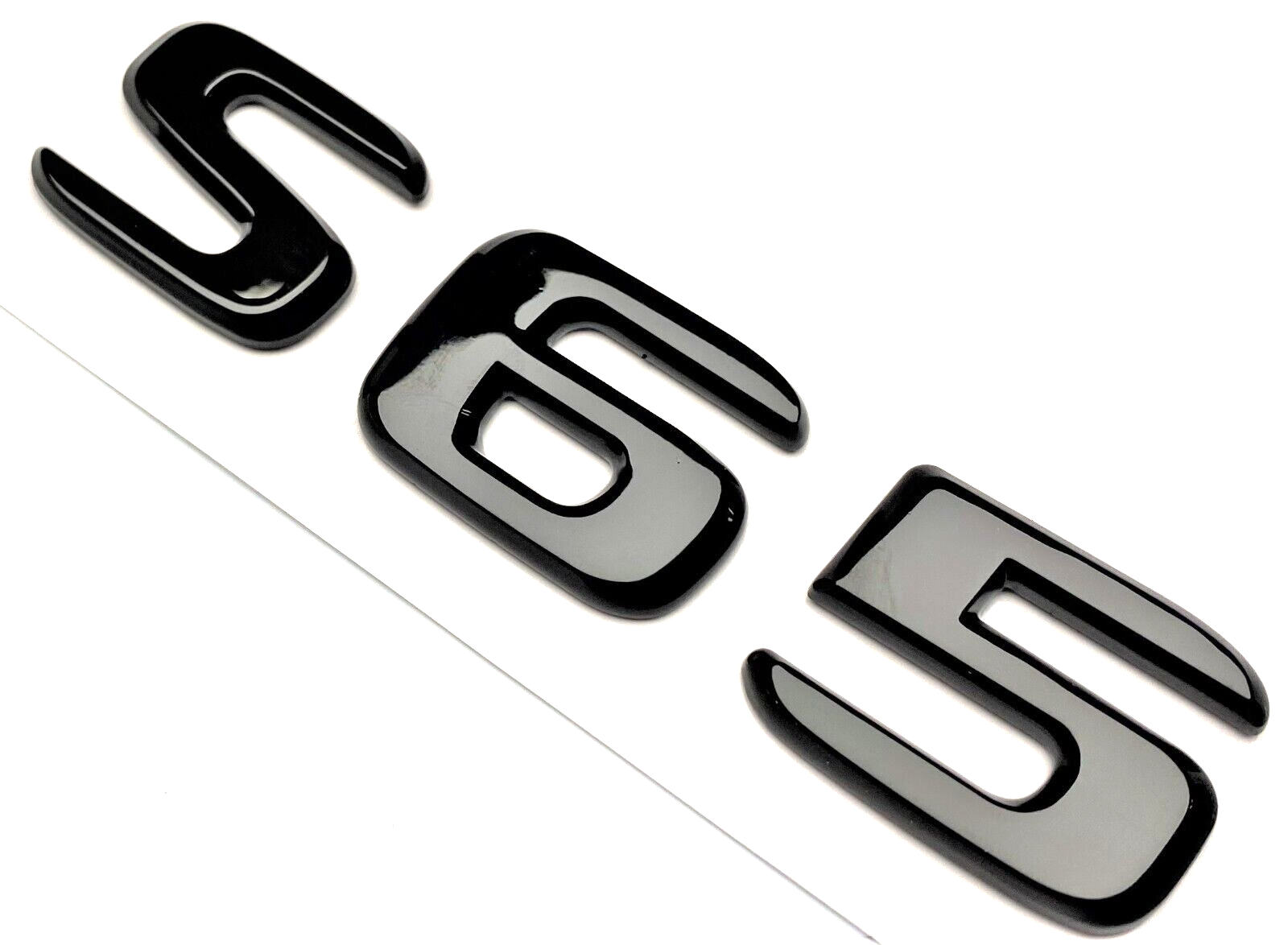 GLOSS BLACK S65 FOR MERCEDES S65 REAR TRUNK EMBLEM BADGE NAMEPLATE DECAL