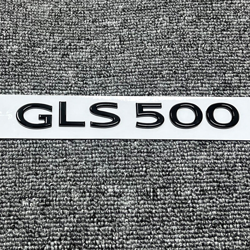 Gloss Black GLS500 Number Trunk Letters Badge Emblems Sticker For Mercedes Benz