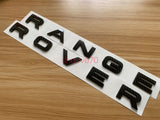 Range Rover Carbon Fibre style Letters Hood or Trunk Tailgate Emblem Nameplate