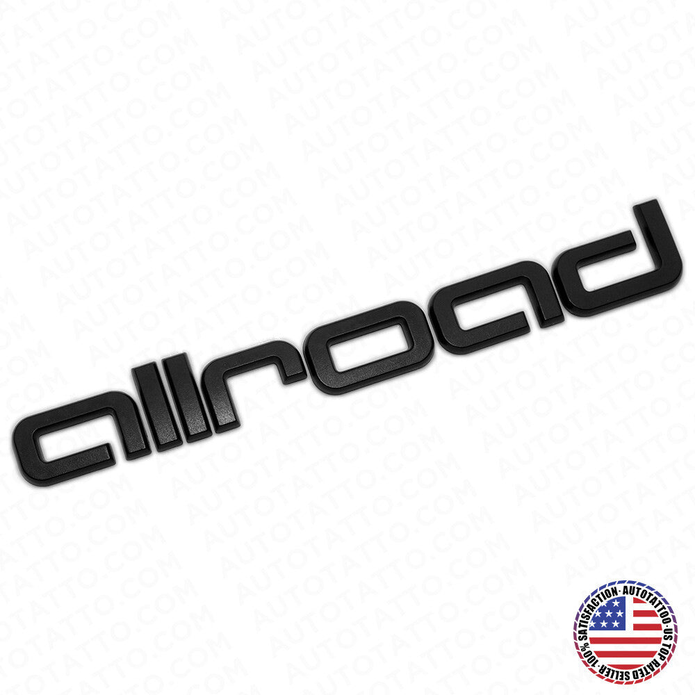 Audi Allroad Matte Black Rear Letter Liftgate Nameplate Trunk Emblem Badge Sline