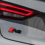 For Audi RS Gloss Black Rear Letter Tail Badge Trunk Emblem Badge Logo Sport