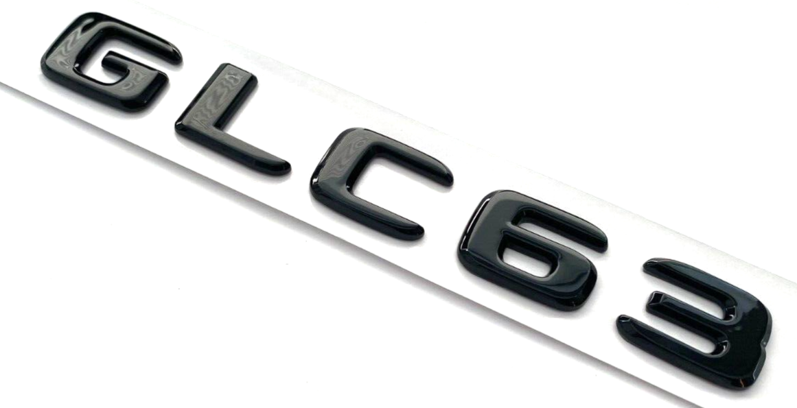 GLOSS BLACK GLC63 FOR MERCEDES GLC63 LIFTGATE REAR TRUNK NAMEPLATE EMBLEM BADGE