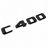 2015 C400 Emblem Trunk Lid Letter Logo Nameplate Badge Decorate AMG Gloss Black