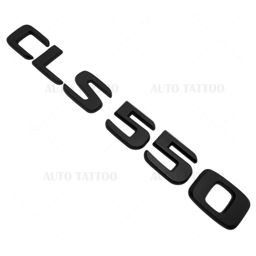 17+ CLS 550 Emblem Trunk Lid Letter Nameplate Badge Decorate AMG Matte Black