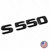 14-17 S 550 AMG Letter 3D Emblem Trunk Logo Nameplate Badge Decorate Matte Black