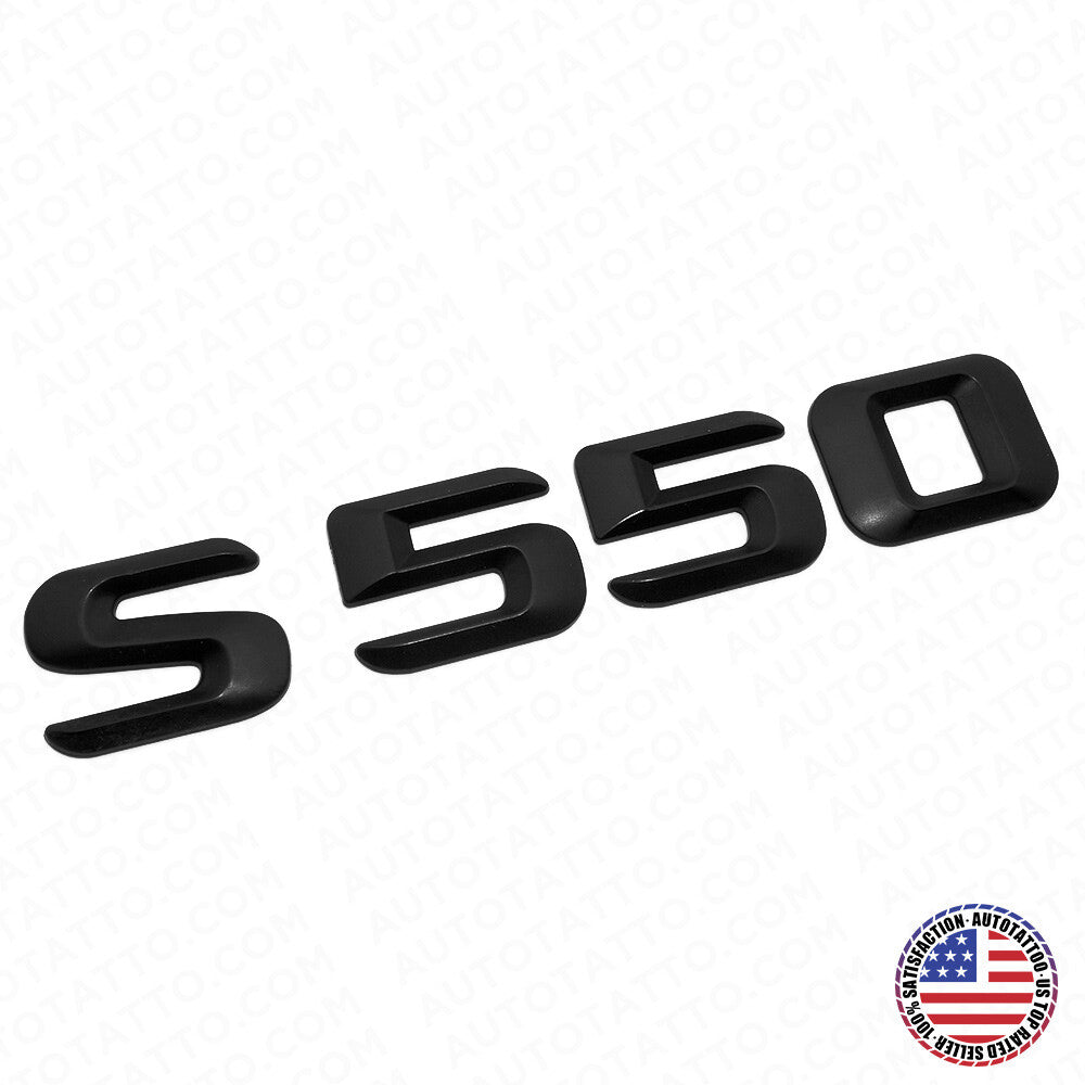 14-17 S 550 AMG Letter 3D Emblem Trunk Logo Nameplate Badge Decorate Matte Black
