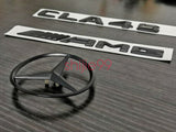 Gloss Black CLA45 AMG and Rear Star replacement PACKAGE Badge Sticker CLA Sedan
