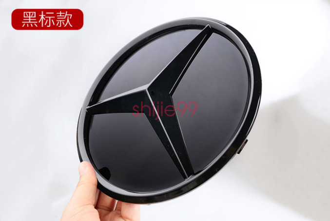 Glossy Black Front Grille Star Emblem Logo For Mercedes Benz C-Class 2019-2020