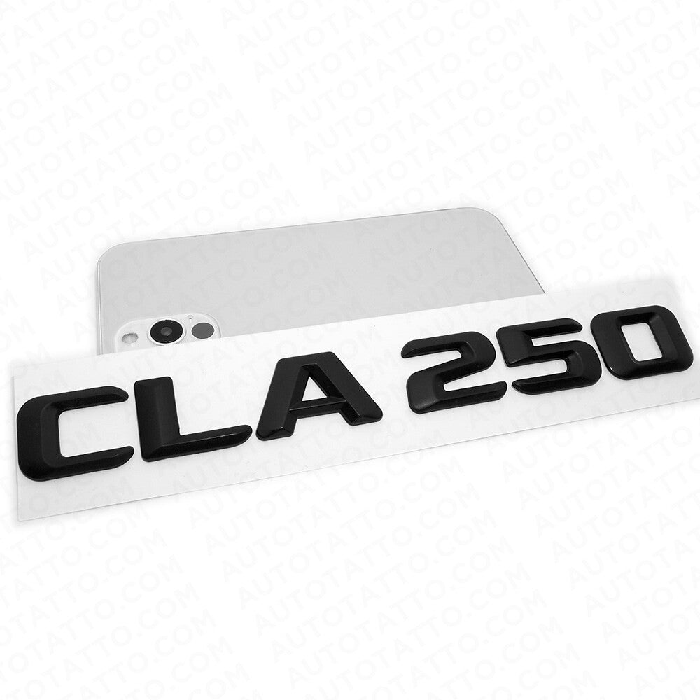 14-16 CLA 250 Emblem Trunk Lid Letter Nameplate Badge Decorate AMG Matte Black