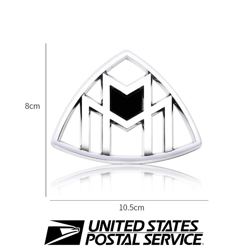 Silver Maybach Set Fender Side Rear Trunk Emblem Badge For Mercedes Benz S Class