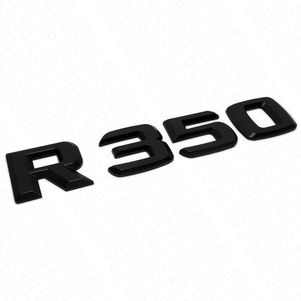 Benz R 350 AMG Letter 3D Emblem Trunk Logo Nameplate Badge Decorate Sport Black