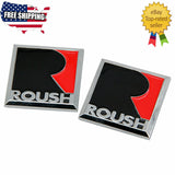 NEW 2x 3D Roush R Metal Fender Emblem Badge car body Stickers for ALL CARS