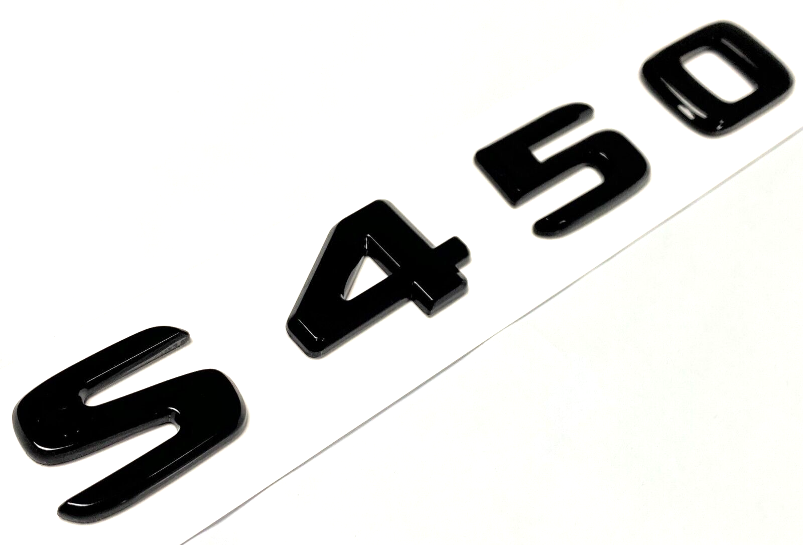 S450 BLACK FOR MERCEDES REAR TRUNK EMBLEM BADGE NAMEPLATE DECAL LETTER NUMBER