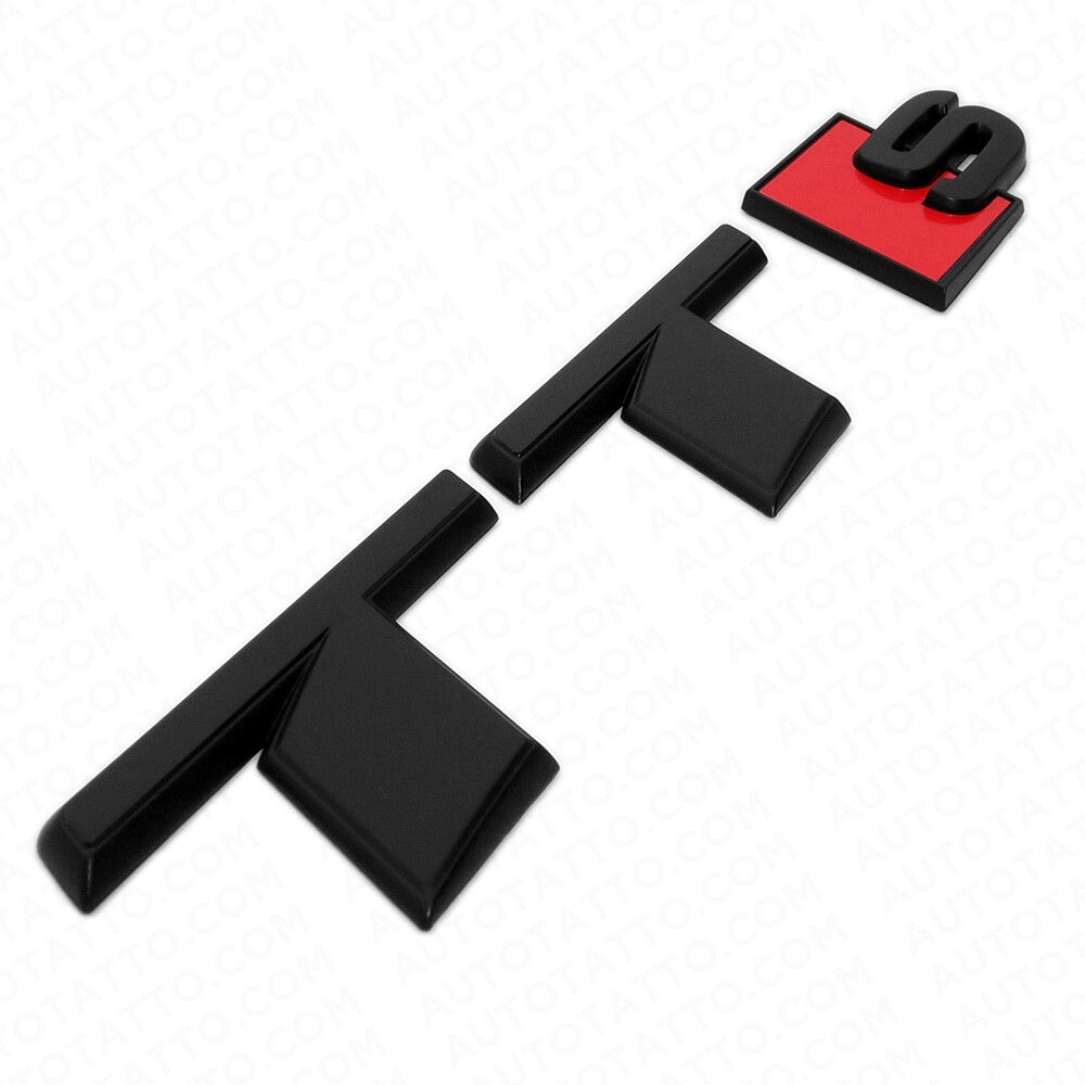 Audi TT S Matte Black Rear Letter Tail Nameplate Trunk Emblem Badge Sport