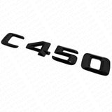 2016 C450 Emblem Trunk Lid Letter Logo Nameplate Badge Decorate AMG Gloss Black