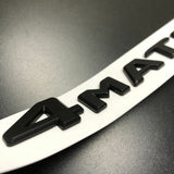 4Matic Matte Black Car Rear Trunk Lid Sticker Emblem For Mercedes-Benz 2017-2023