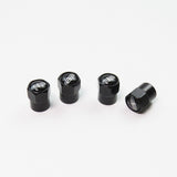 Compatible with Lincoln 4Pcs Tire Valve Stem Caps Black Anodized Aluminum Set