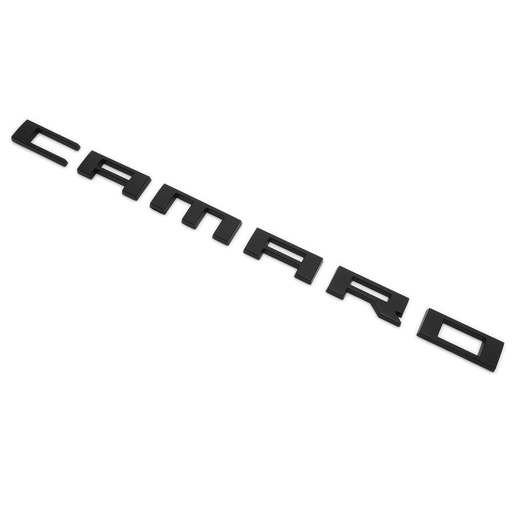 2pcs Camaro Emblem 2010-2015 Side Fender Badge Letter Nameplate Matte Black