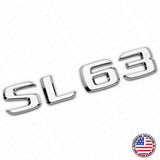 07-14 SL 63 AMG Letter Emblem Trunk Logo Nameplate Badge Decorate Sport Chrome