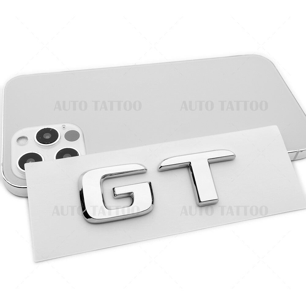 17-21 AMG GT Letter Emblem 3D Trunk Logo Nameplate Badge Decorate OEM Chrome