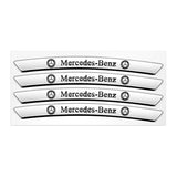 4Pcs Mercedes Benz AMG Aluminium Car Emblem Wheel Hub Rim Badge Stickers Decal