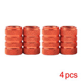 4x Tire Valve Stem Caps Car Wheel Rim Air Valve Screw Covers