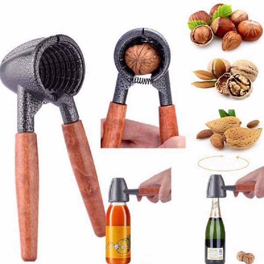 Walnut Clip Open Bottle Opener Pecan Nut Pliers Whole Grain Peeling Walnut Tool