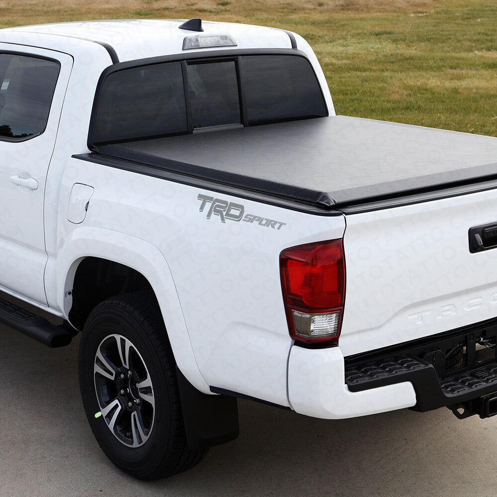2x 3D TRD Sport Dark Grey Pickup Bed Truck Logo Sticker Decal Decoration Limited