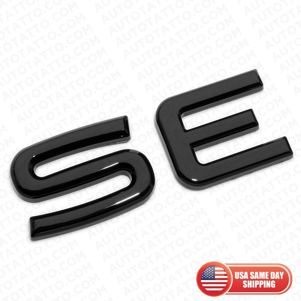 22-24 VW SE Rear Liftgate Hatch Lid Letter Nmaeplate Badge Emblem Gloss Black