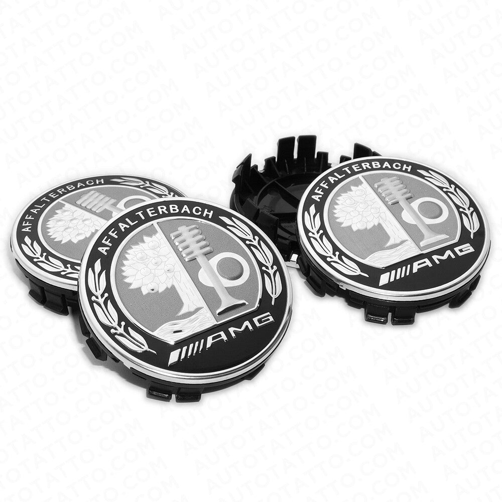 4x Mercedes AMG Laurel Edition Emblem Wheels Center Caps Hub Cover Inserts Sport