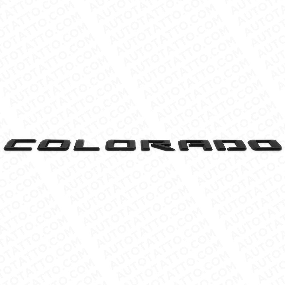 21+ Chevy Colorado Fender / Tailgate Matte Black Badge Logo Emblem Truck Sport