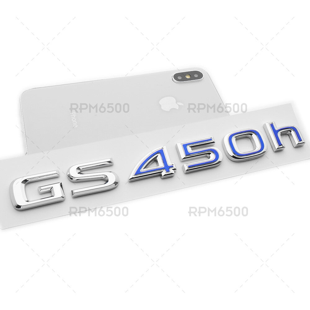Lexus Rear Trunk OEM Chrome GS 450h Letter Logo Badge Emblem Replace F-Sport