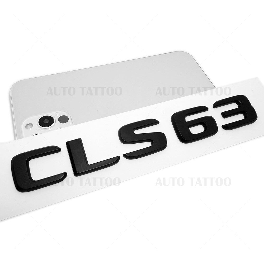 17+ Mercedes CLS 63 Letter Emblem Trunk Lid Logo Badge AMG Sport Matte Black