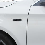 2pcs AMG Edition Fender Marker 3D Sticker Badge Emblem Decorate Limited Black