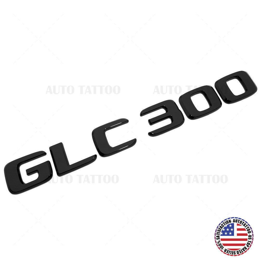 17-21 Mercedes GLC 300 Letter Emblem Liftgate Logo Badge AMG Sport Gloss Black
