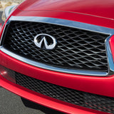 Infiniti 08-20 G37 Q60 QX60 Front Radiator Grille Logo Emblem Badge Chrome