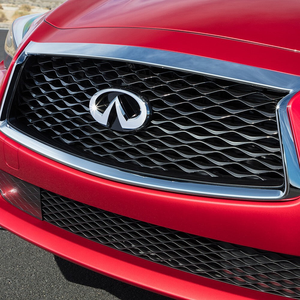 Infiniti 08-20 G37 Q60 QX60 Front Radiator Grille Logo Emblem Badge Chrome