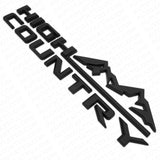 19-21 Matte Black Tahoe Silverado High Country Fender Letter Logo Emblem Badge
