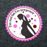Universal Women's I'm Not Fat I'm Pregnant Sticker Car SUV Decoration Decal