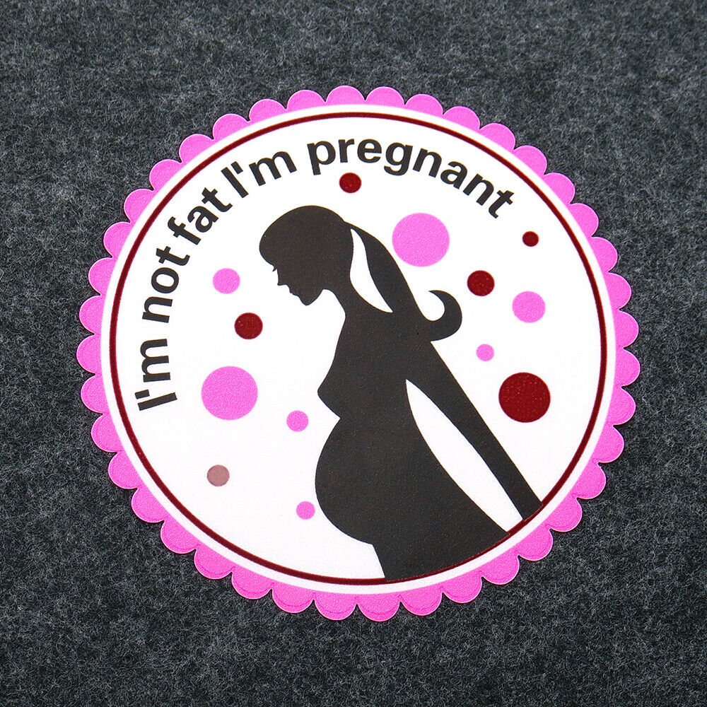 Universal Women's I'm Not Fat I'm Pregnant Sticker Car SUV Decoration Decal