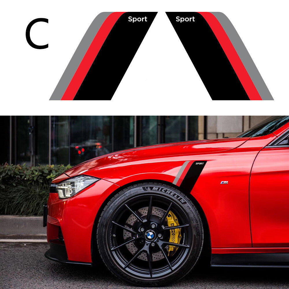 Universal Sport Side Door Fender Sticker Racing Vinyl Decal Car Truck SUV Decor