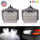 2x No Error LED License Plate Light Bulbs White For Mercedes Benz W204 W212 W221