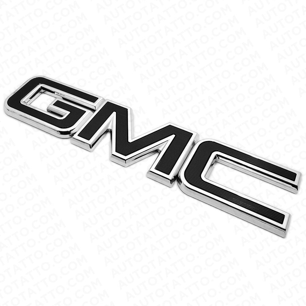 14-19 GMC Sierra Canyon Tailgate Letter Logo Emblem Adhesive Nameplate OEM Black