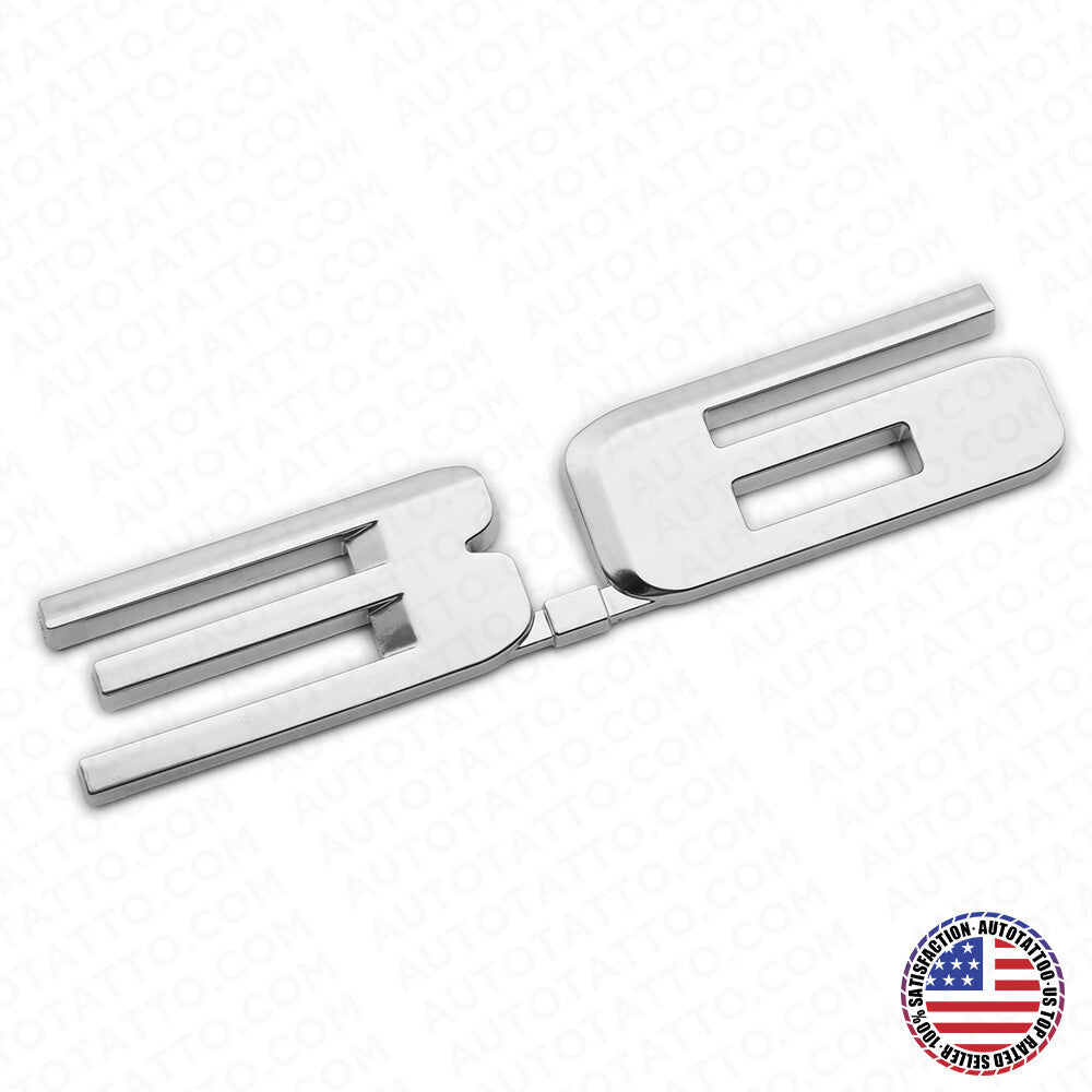 Cadillac Rear Turnk Tailgate 3.6 Deck Lid Nameplate Badge Logo Emblem Silver