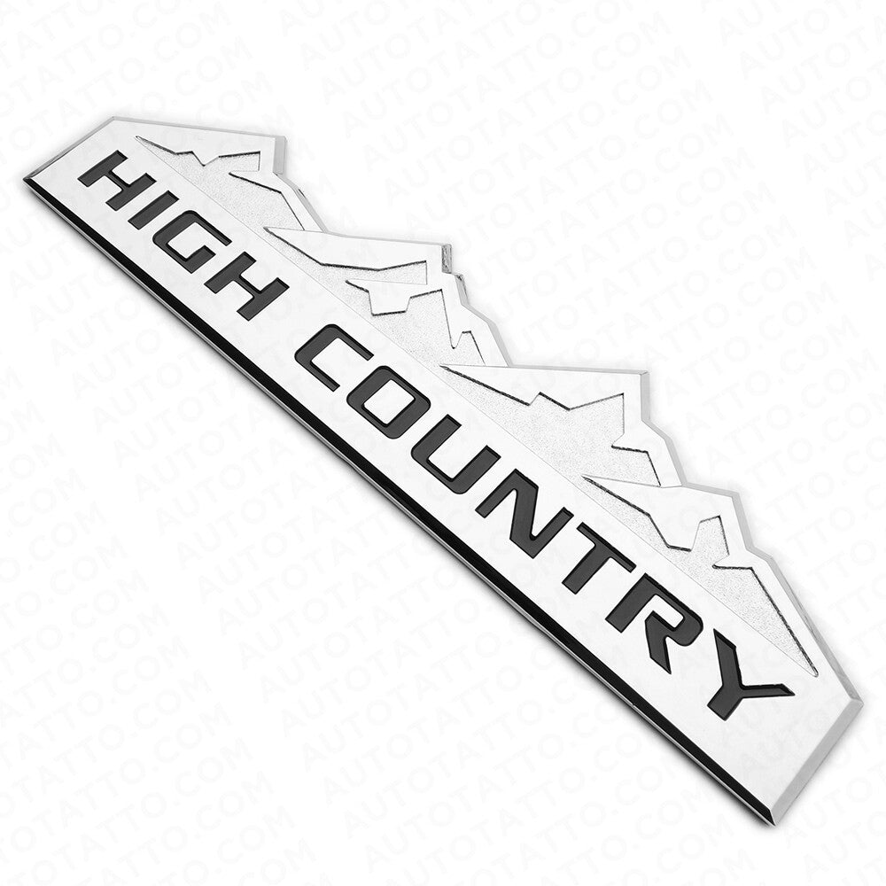14-19 Chevy High Country Front Door or Tailgate Letter Logo Emblem Badge Chrome