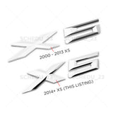 14-26 Chrome BMW X5 Letter Emblem Nameplate Badge Liftgate Rear Trunk ///M Sport