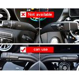 Mercedes A CLA GLA GLB Matte Silver Steering Wheel Shift Wiper Lever Cover Trim