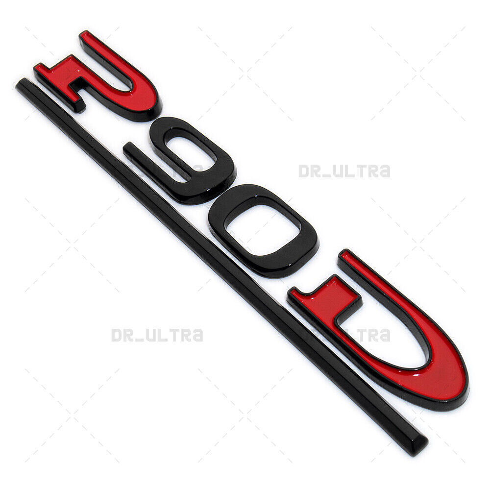 Tesla Liftgate P90D Performance Nameplate Logo Badge Emblem Sport Black Red
