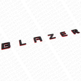 2pcs 19-23 Chevrolet Blazer Front Door Redline Letter Nameplate Badge Emblem