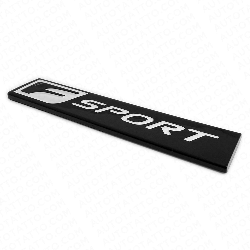 Lexus Gloss Black F-Sport Logo ABS Badge Trunk Luggage Lid 3D Emblem Decoration